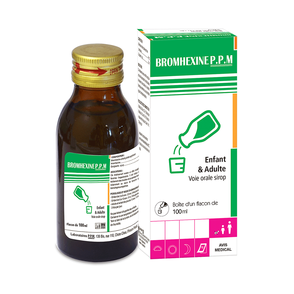 Bromhex BROMHEXINE P.P.M Syrup – PPM