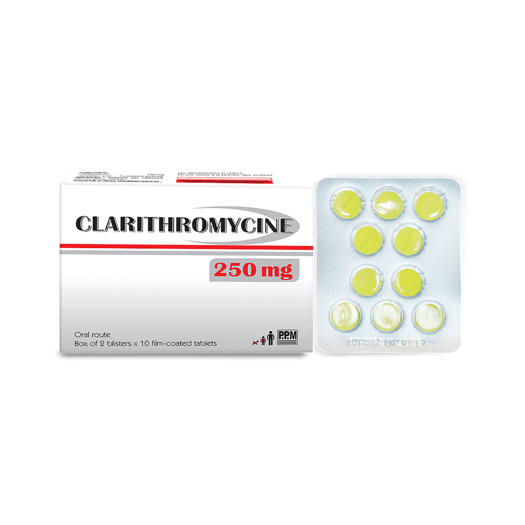 CLARITHROMYCINE 250 mg Film-coated tablet – PPM